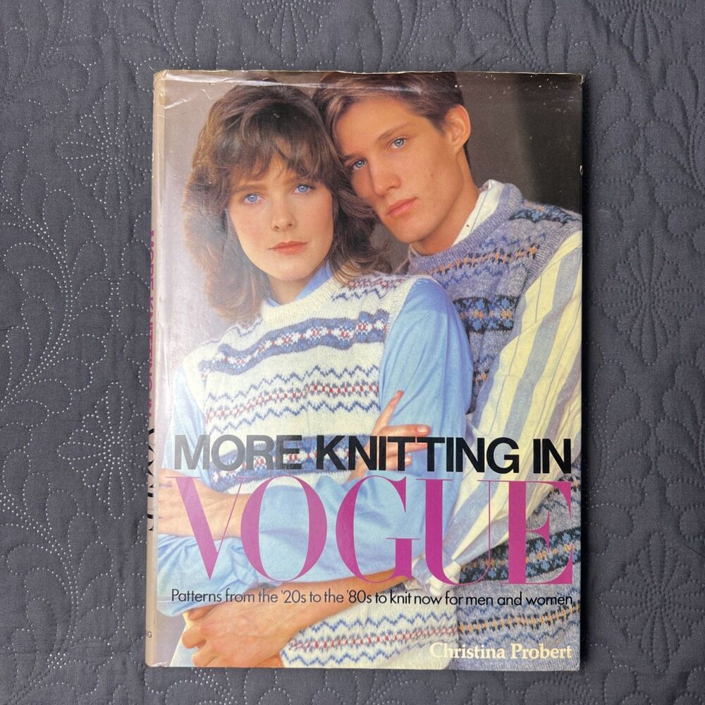 More Knitting in Vogue (Studio Book) by C. Probert, Christina Hardcover 1983 Art